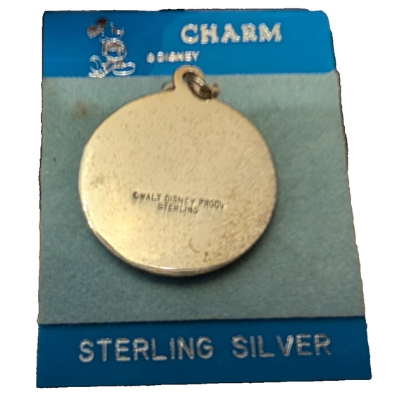 Vintage WALT DISNEY Sterling Silver Mickey Mouse Charm Pendant NEW - Picture 2 of 3